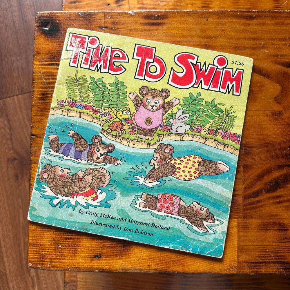 Vintage 1983 Time To Swim Paperback Book